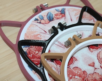 Borduurring in de vorm van een kat voor kruissteek, borduurwerk en punch needle...