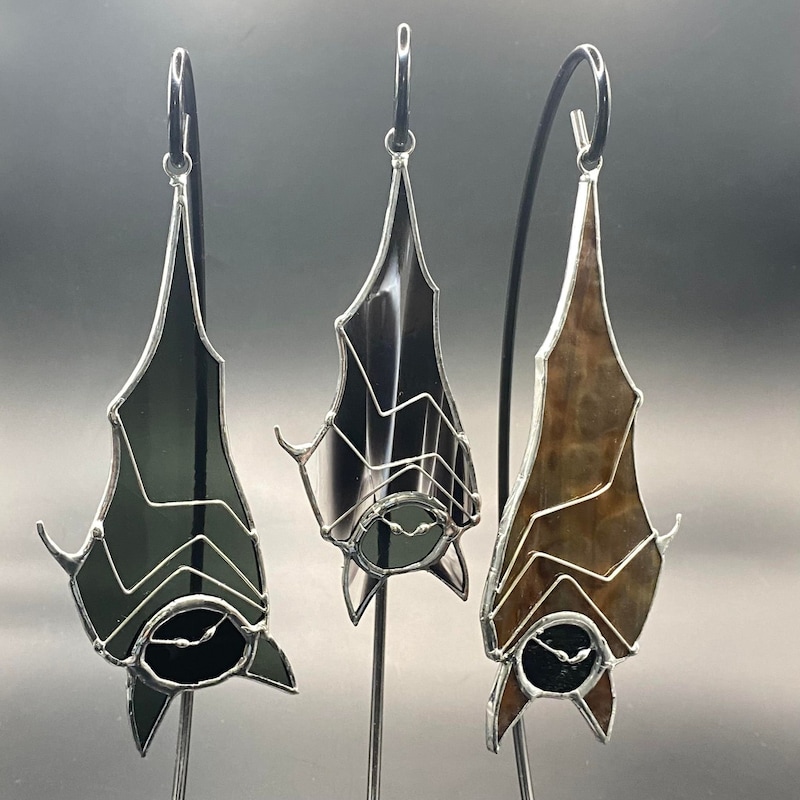 Bat Stained Glass Pattern Etsy