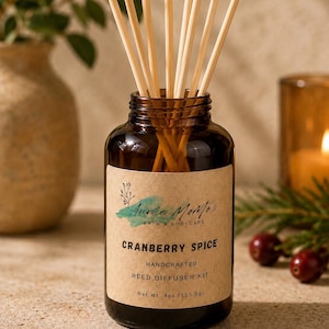 Reed Diffuser Kit | Non-Toxic Home Fragrance | Choose Your Scent | Paraben & Phthalate Free | Handmade