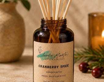 Reed Diffuser Kit | Non-Toxic Home Fragrance | Choose Your Scent | Paraben & Phthalate Free | Handmade