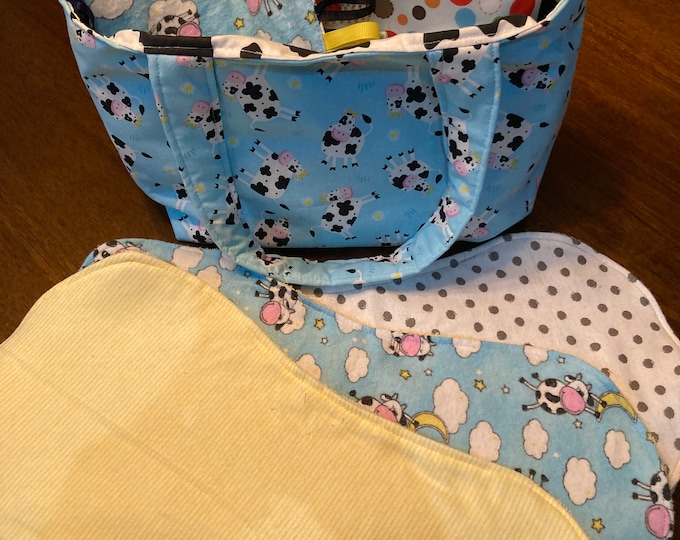 Nursery Caddy, Holds all the baby essentials in one place, easy to carry to another room, makes a great shower gift