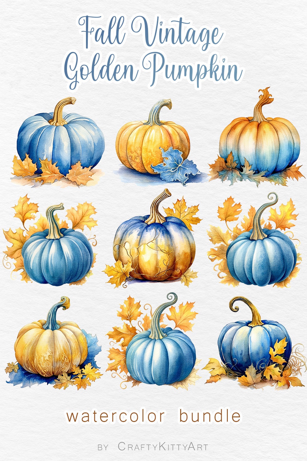 Pumpkin Watercolor Png. Pumpkin Clipart Bundle. Digital PNG - Etsy