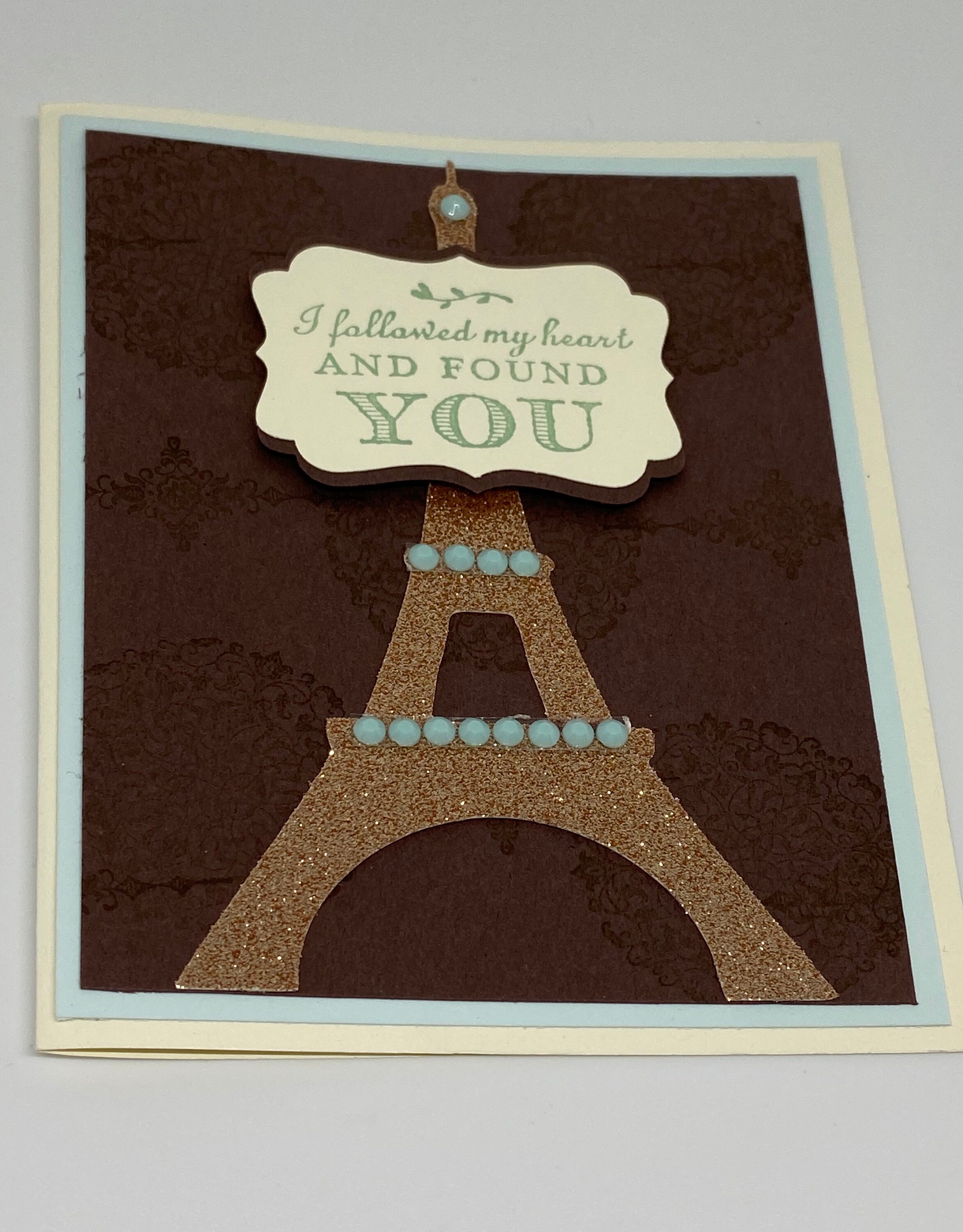 Biglietto d'auguri della Torre Eiffel Etsy
