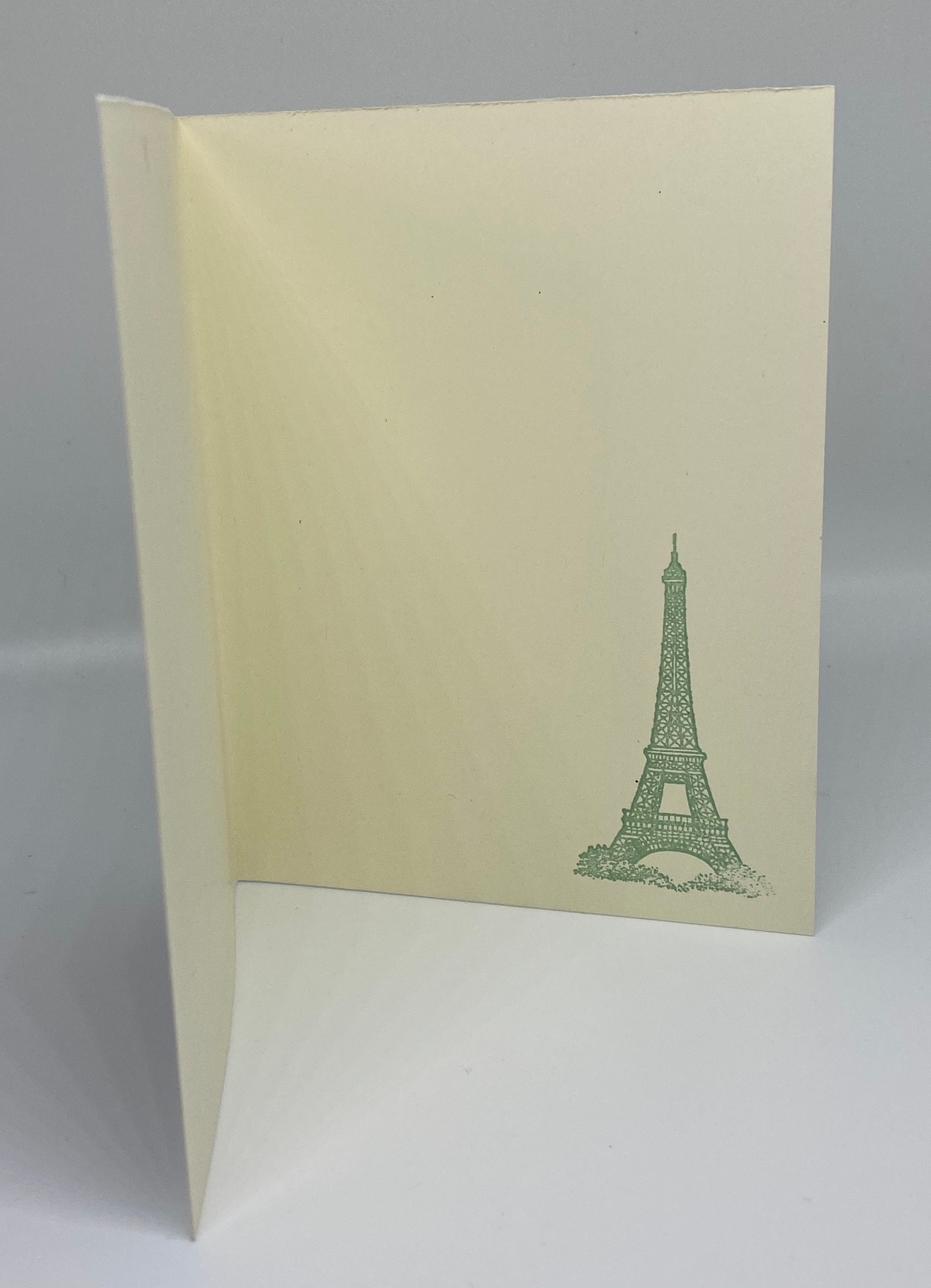 Biglietto d'auguri della Torre Eiffel Etsy