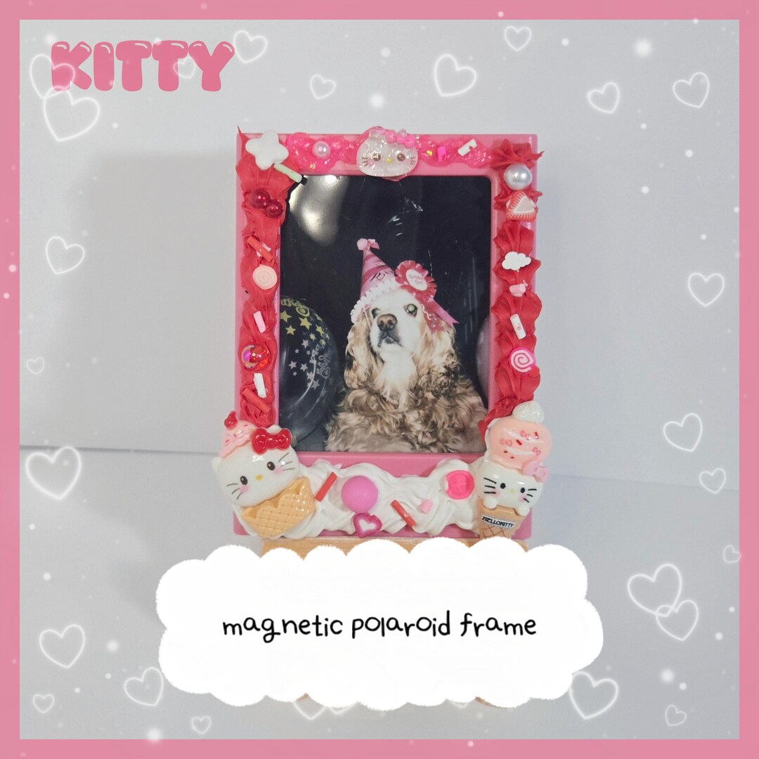 Hello Kitty Body Frame Hello Kitty Polaroid Magnetic Frame - Etsy