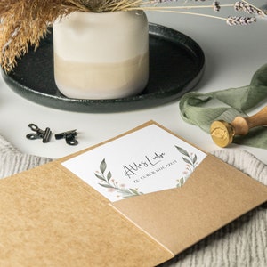 Personalized wedding card / congratulations card A6 "All the best to your wedding" | Congratulations on your wedding | personalized image 6