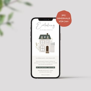 digital invitation to the topping-out ceremony | digital invitation, home | Invitation to the topping-out ceremony | House construction | Home | Topping out party