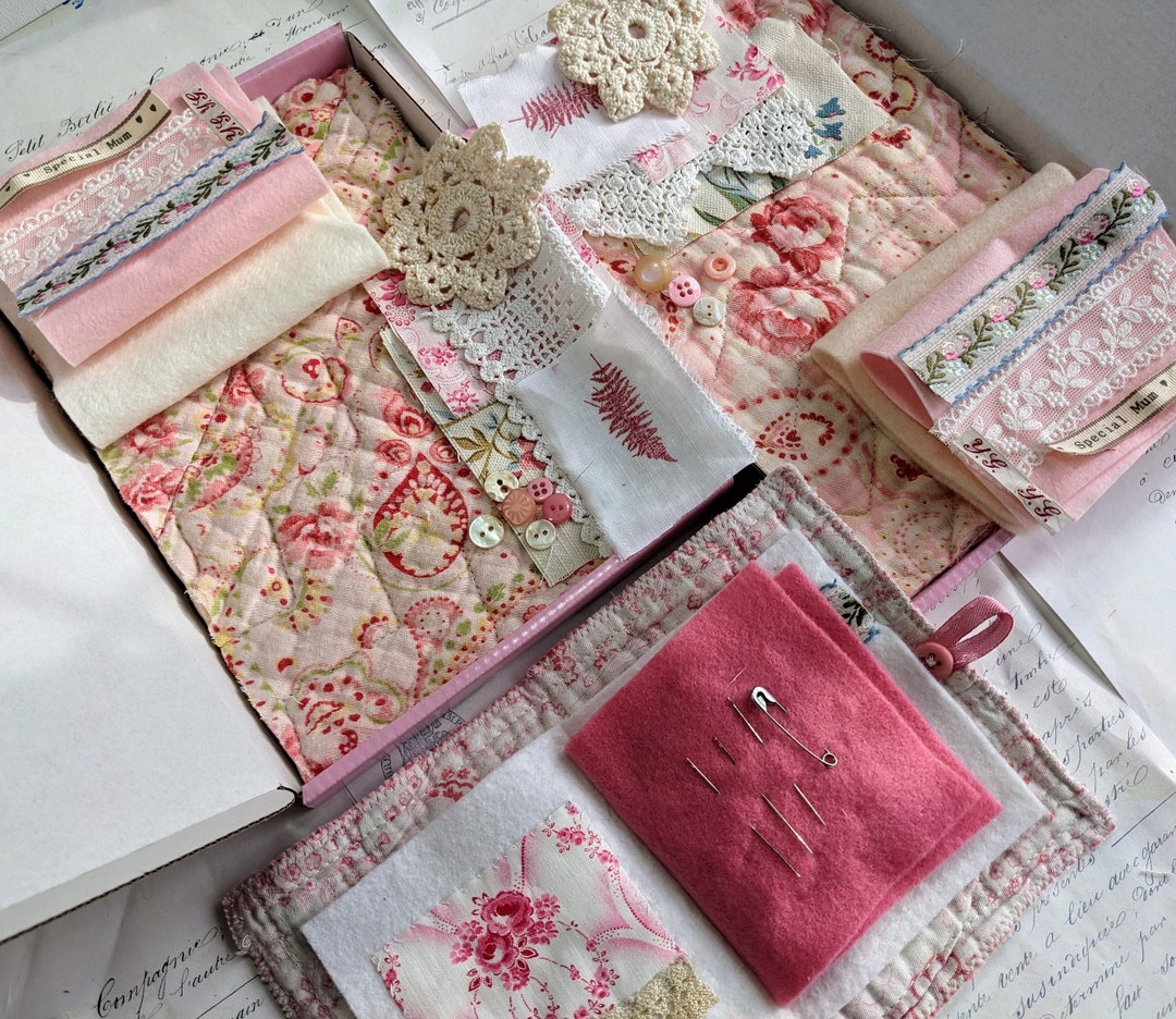 Vintage Needle Book Kit Make Your Own Needle Case Sewing Kit Etsy UK