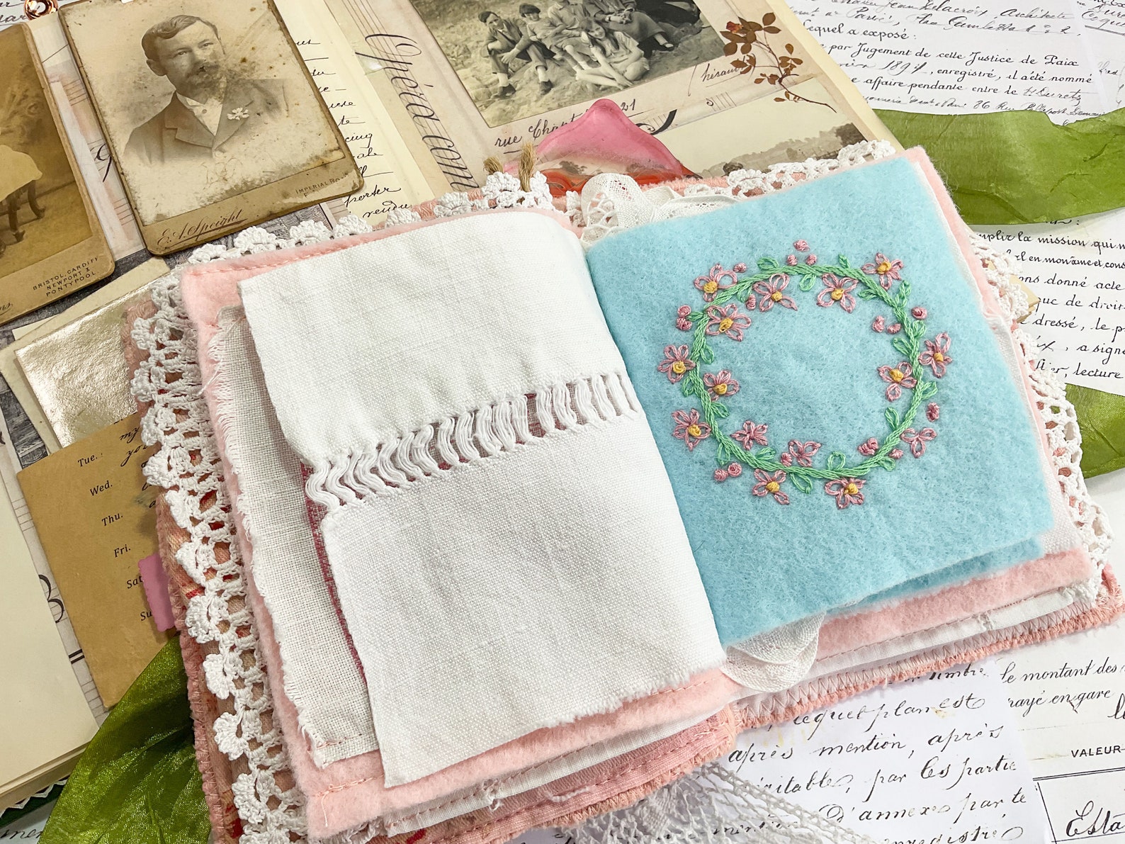 Journal Pattern Pages Fabric Journal Pattern, PDF Digital Download, Make Your Own Journal ...