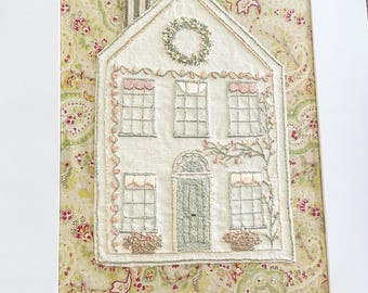The Summer House Embroidery Craft Kit: Antique French Linen, Full Stitch Guide
