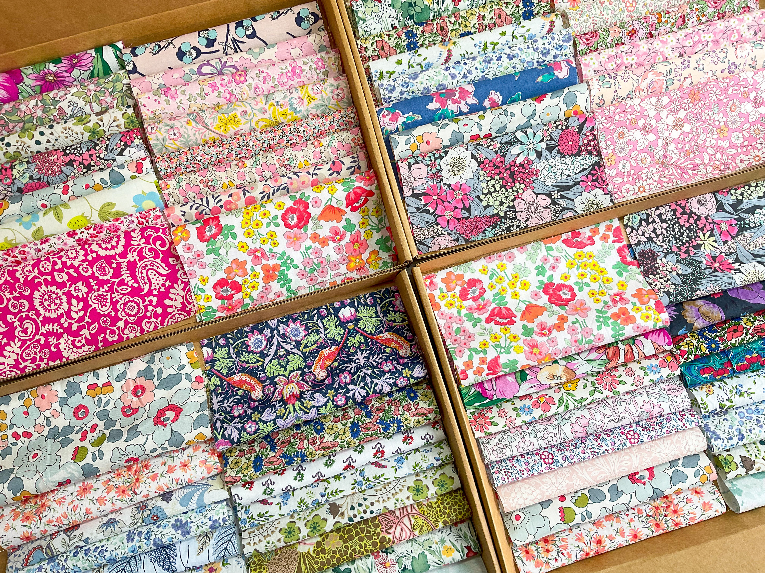 Liberty Tana Lawn Mixed Colours 2.5″ Charm Squares – Brooklyn Haberdashery