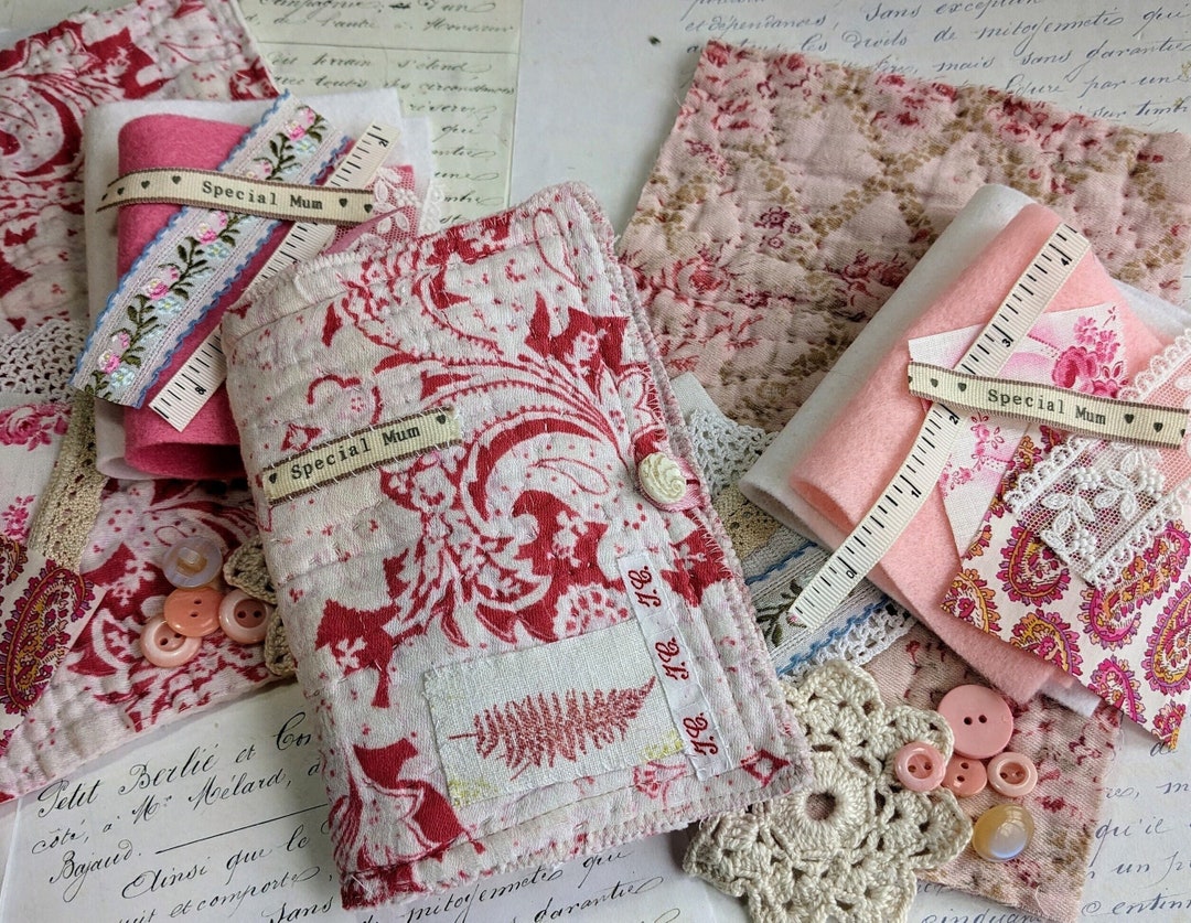 Vintage Needle Book Kit Make Your Own Needle Case Sewing Kit Etsy
