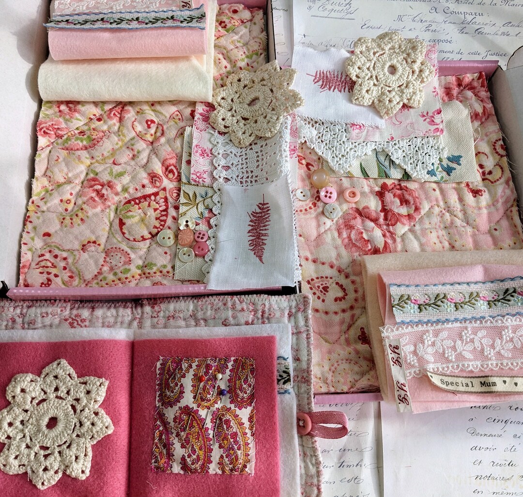 Vintage Needle Book Kit Make Your Own Needle Case Sewing Kit Etsy UK