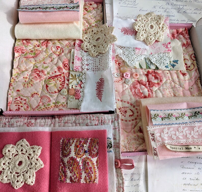 Vintage Needle Book Kit Make Your Own Needle Case Sewing Kit Etsy UK