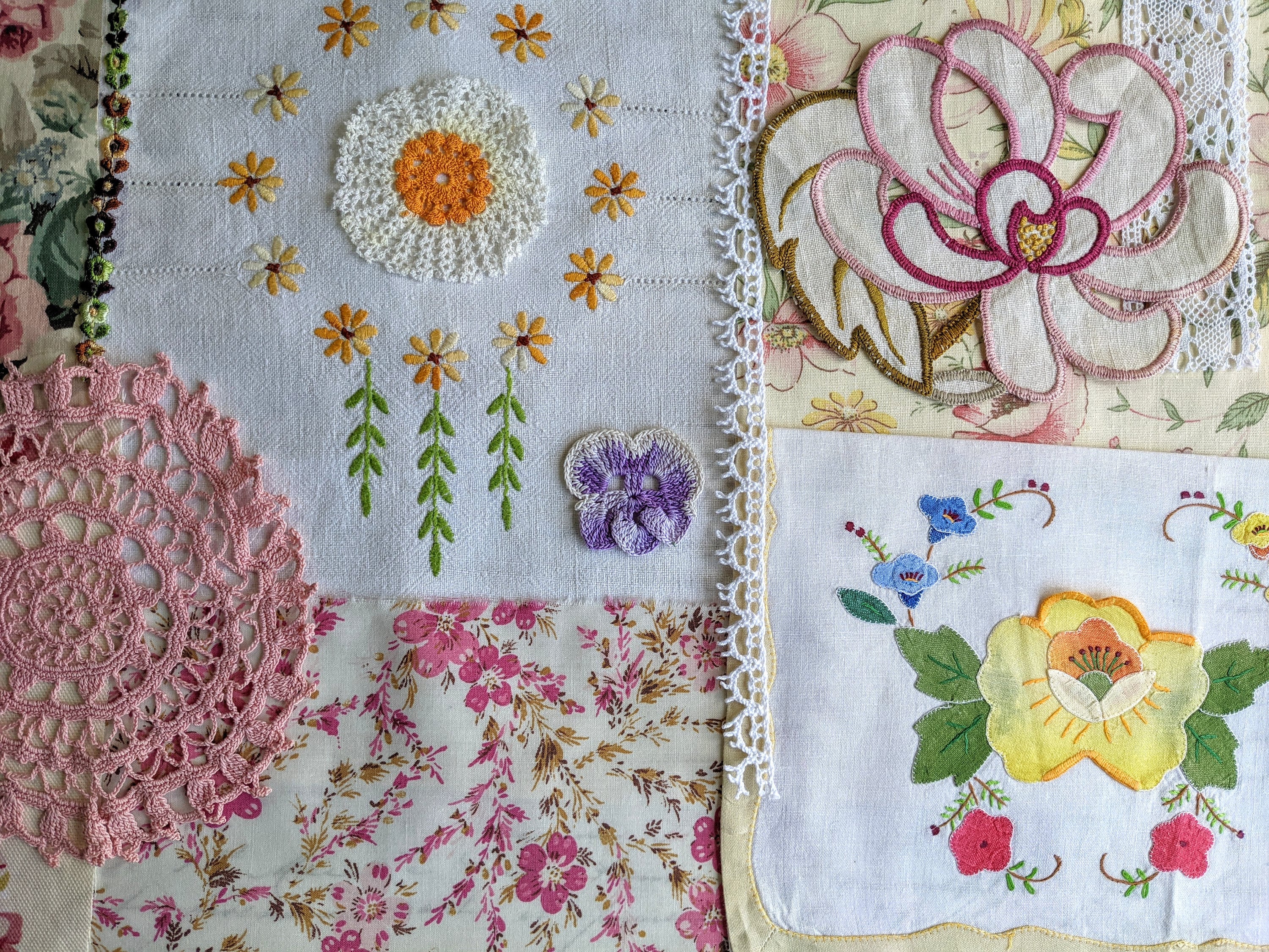 Slow Stitch Kits for Beginners, Daffodil Craft, Slow Stitch Bundle