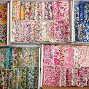 40 Liberty Quilting Squares, Liberty Fabric Square, Patchwork