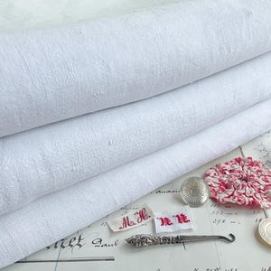Vintage French Linen Large Piece of Super Quality Antique Metis for Embroidery and Slow Stitching