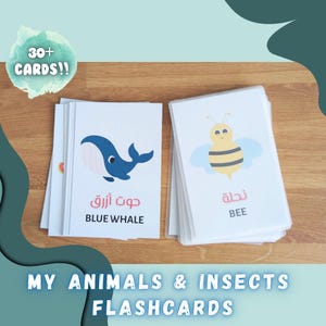 Plus de 30 cartes mémoire Mes animaux en AR/EN