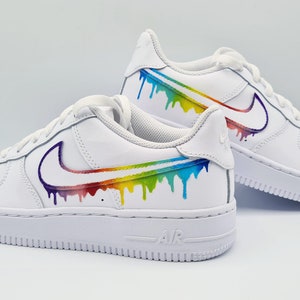 Rainbow Drip Air Force 1 Etsy Singapore