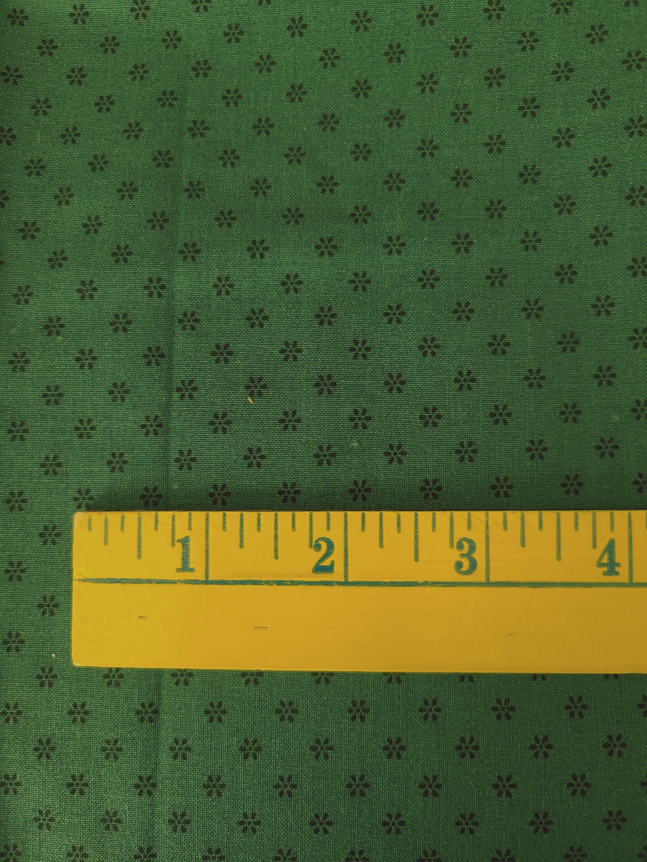 Vintage 1980's Dark Green Cotton Quilting Fabric Etsy