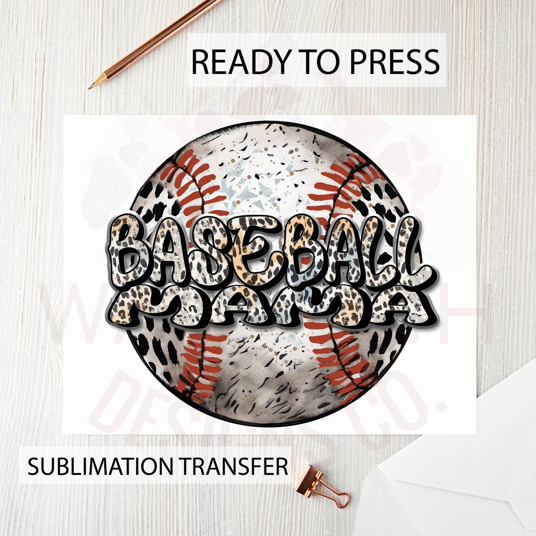 Baseball Ready to Press Sublimation Transfer, Heat Press Transfer ...