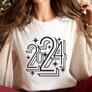 Transfert par sublimation 2024 | prêt à presser | transfert par presse à chaud | Transfert du Nouvel An | Transfert de chemise DIY | dessins de t-shirts