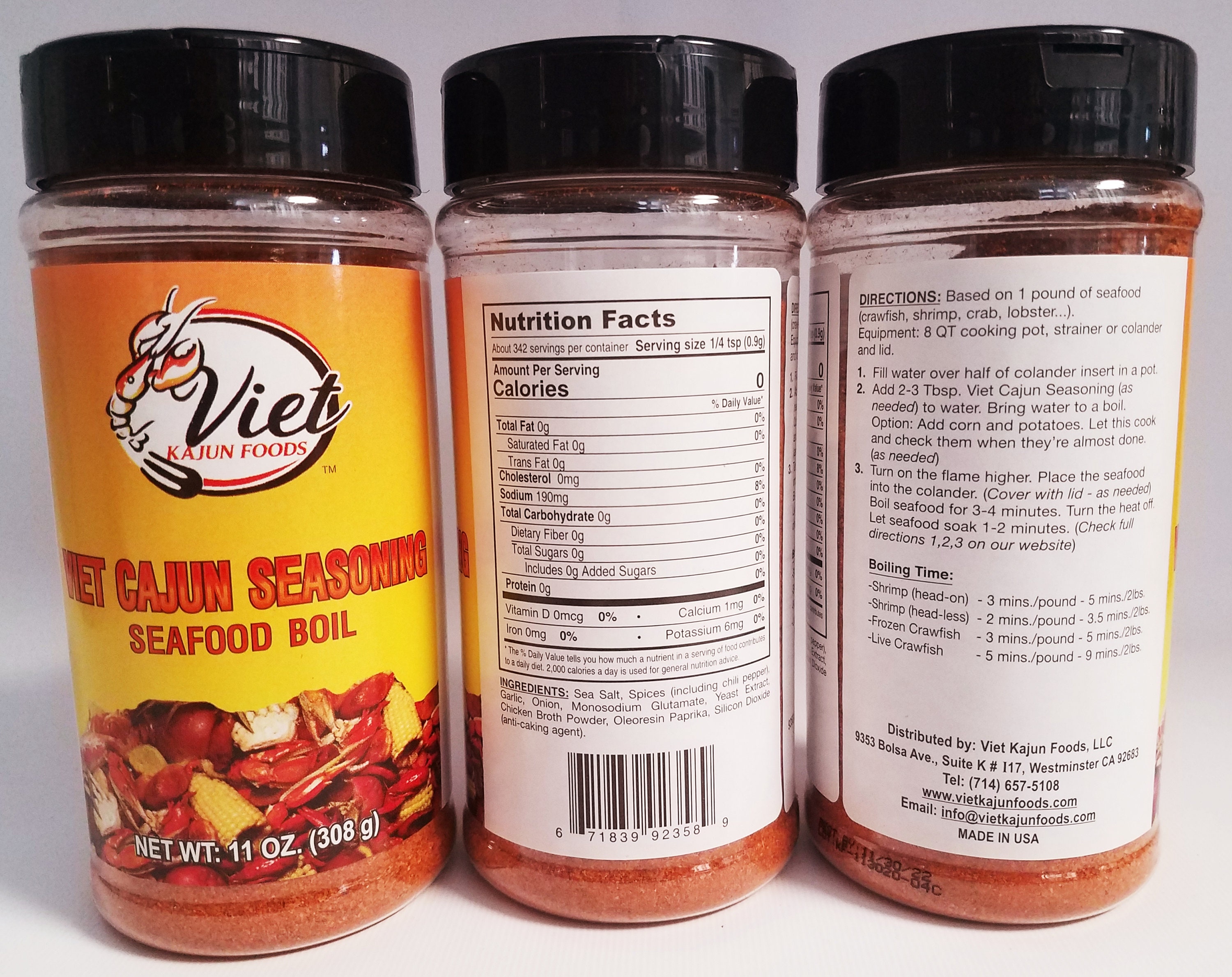 VIET CAJUN SEASONING seafood Boil 11 Oz 4pk Made in Usa Etsy UK