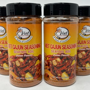 VIET CAJUN SEASONING (seafood boil) 11 oz (4pk) Asian Flavor - Made in Usa