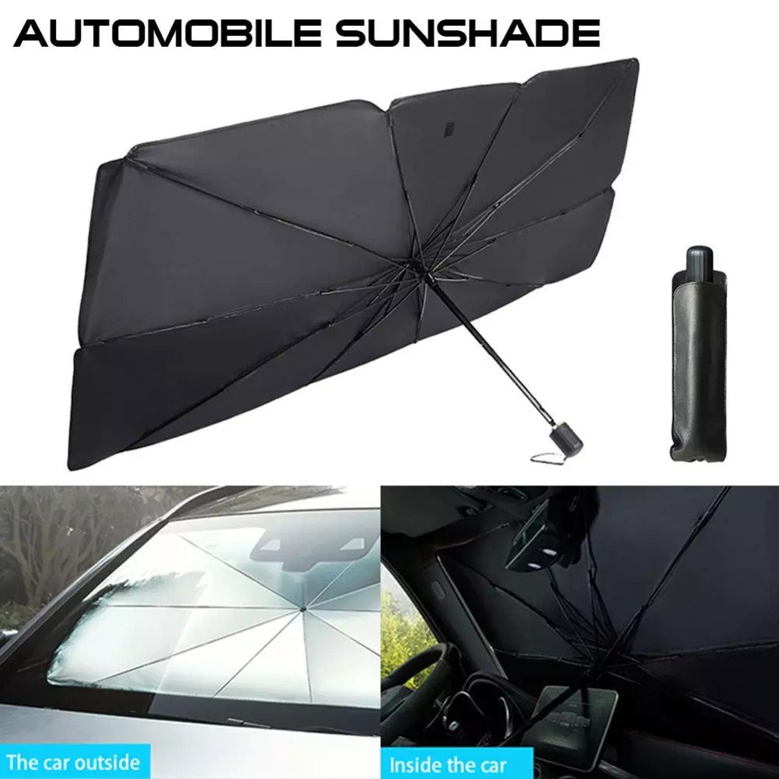 125cm 145cm Foldable Car Windshield Sun Shade Umbrella Car UV Etsy
