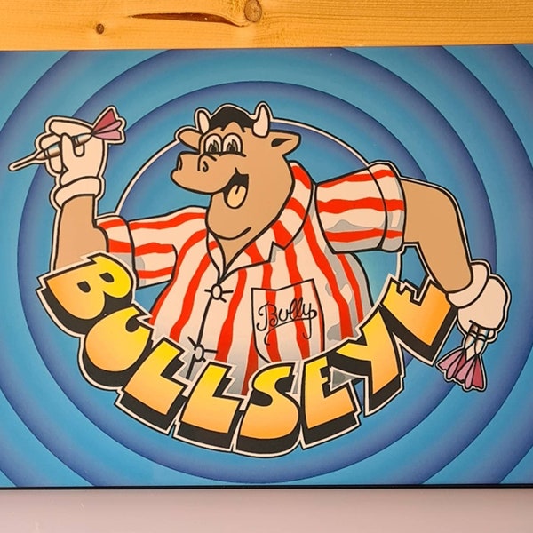 Bullseye Darts Bully Metal Sign 290x200mm, Man cave Woman Cave Garage Shed Display Bar