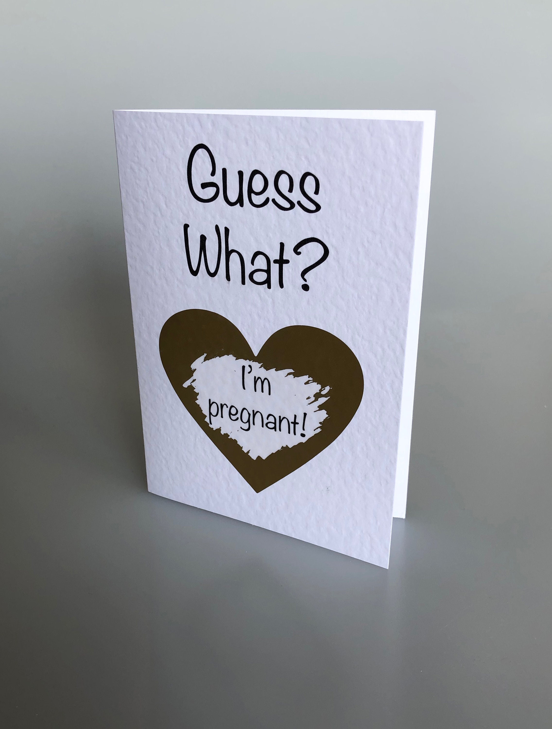 Pregnancy Announcement Card. Secret Message. Surprise Message. Etsy