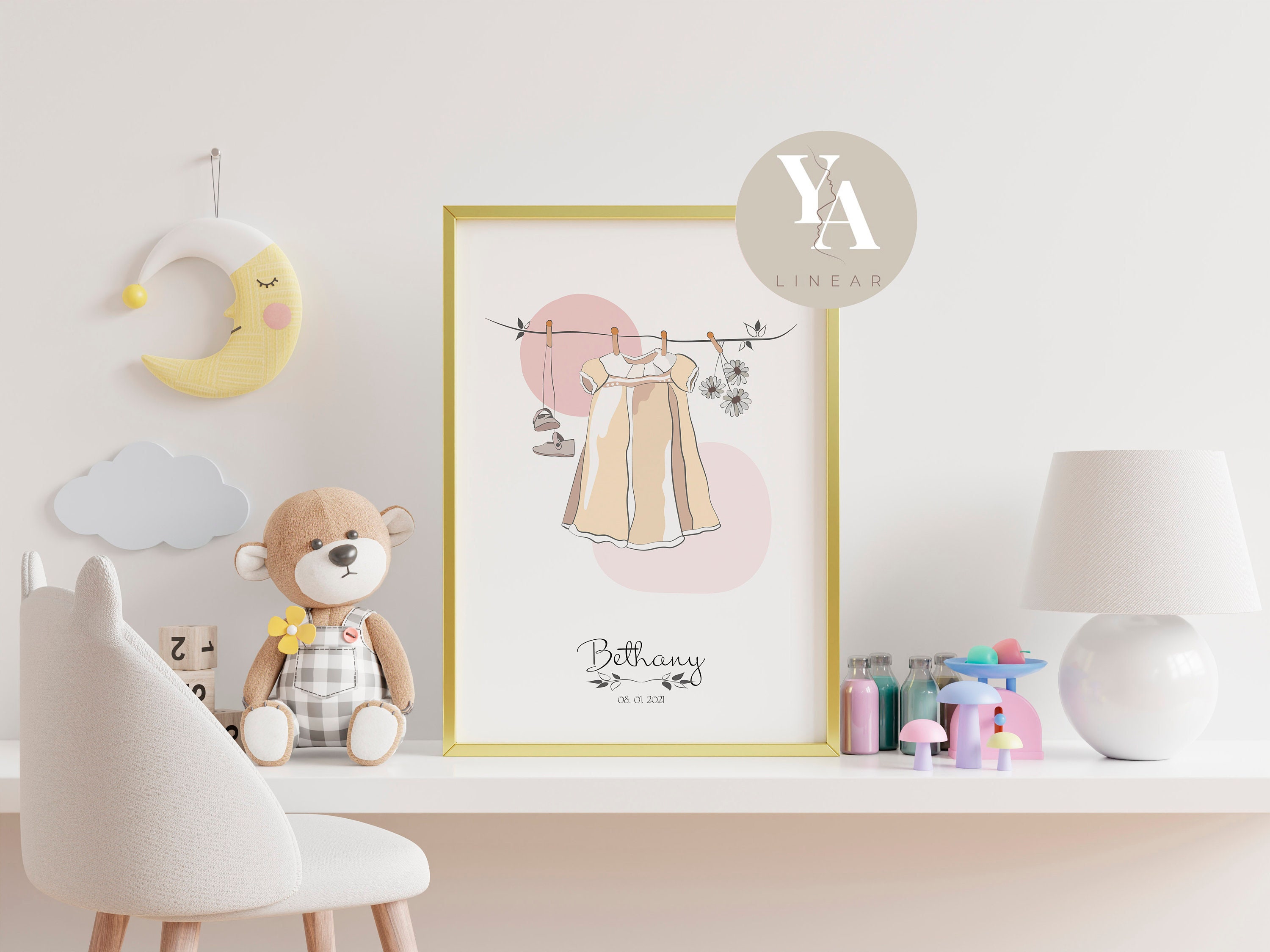 Personalisiertes Baby Poster für Mädchen / 1. Etsy