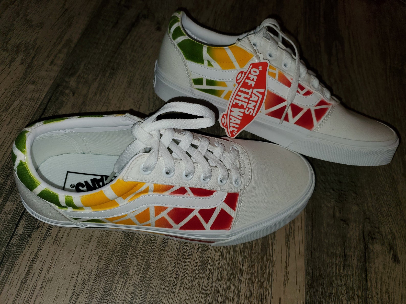 Multi colors adult vans Etsy