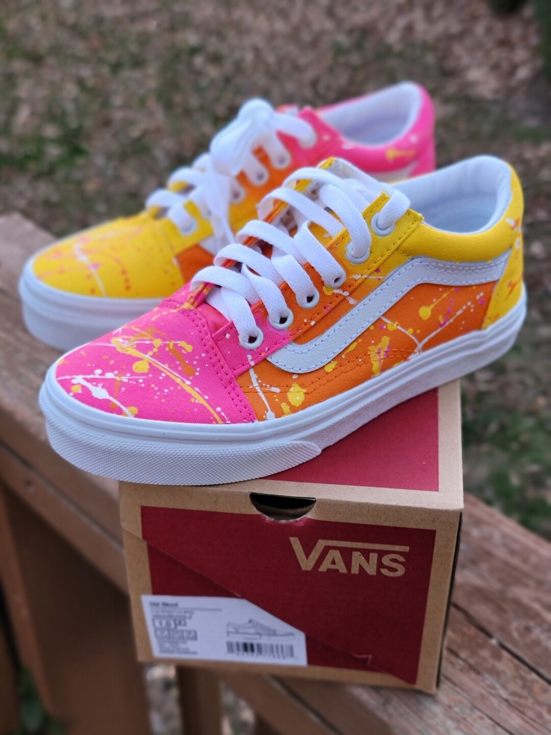 Custom Kids Vans Etsy