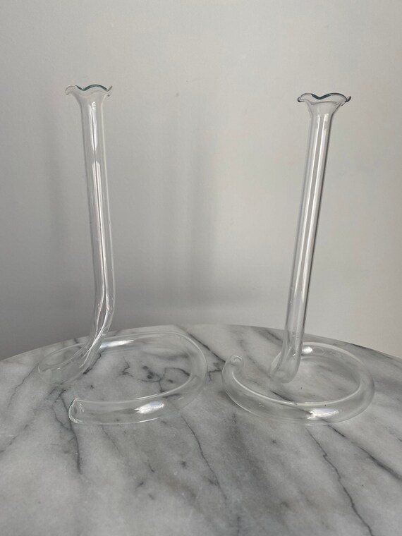 Vintage Glass Bud Vase Test Tube Style Etsy