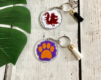 USC Jewelry University of South Carolina Gamecock Color Tassel Earrings Carolina Tassel Earrings U of SC .Carolina Gamecocks Earring