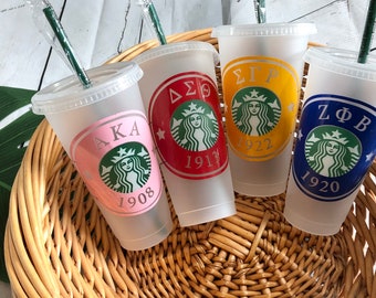 Greek sorority Starbucks cups