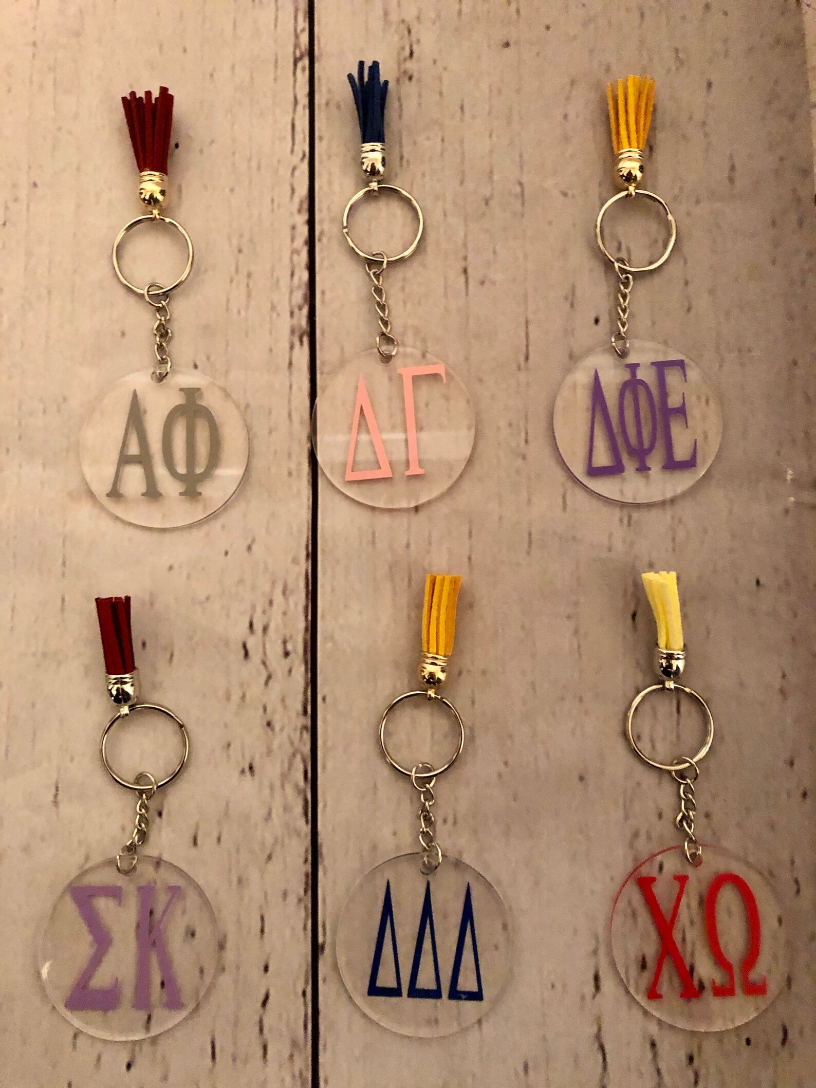 Sorority Gift Keychain Sorority Big Little Keychain Sorority Etsy