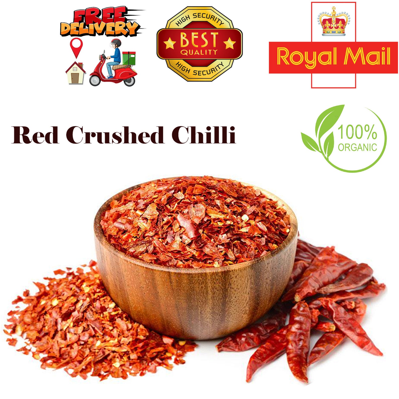 Flocons de piment rouge séché au piment broyé 100g 250g Etsy France