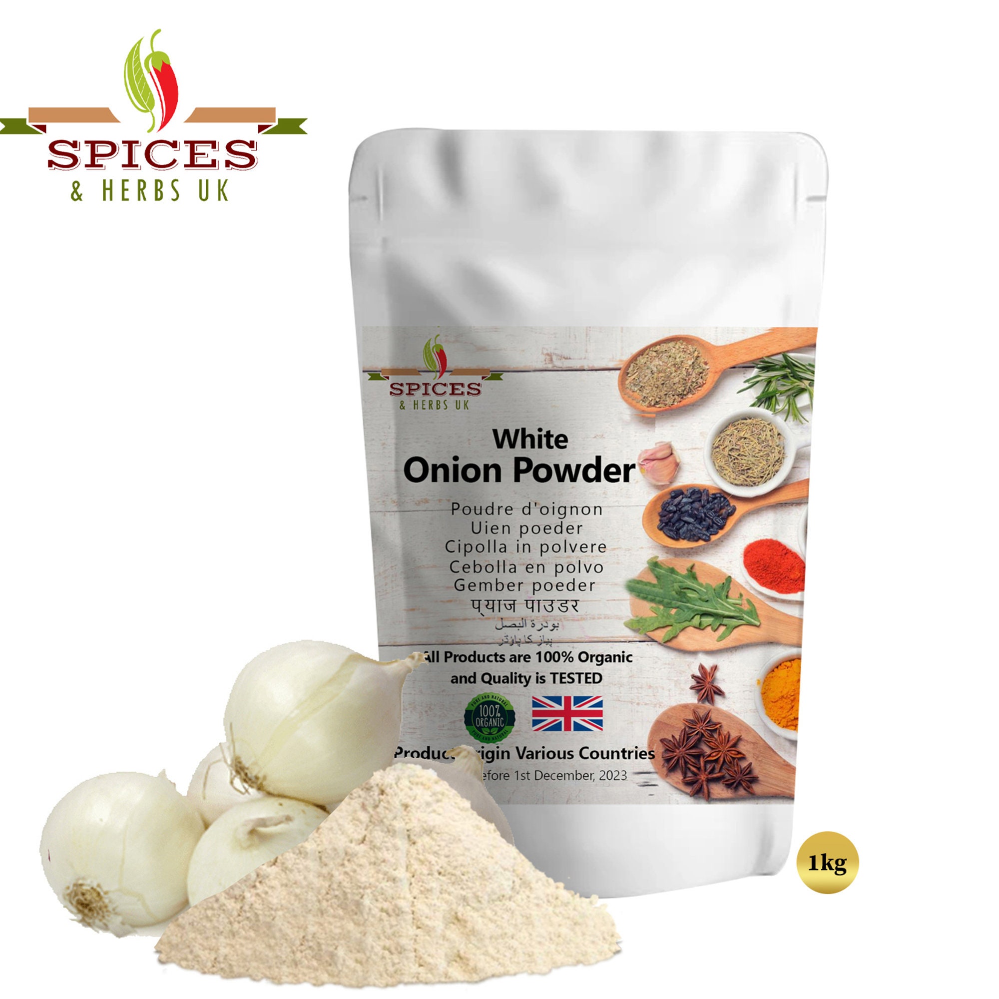 White Onion Powder Organic Pyaz Powder Poudre D'oignon Etsy UK