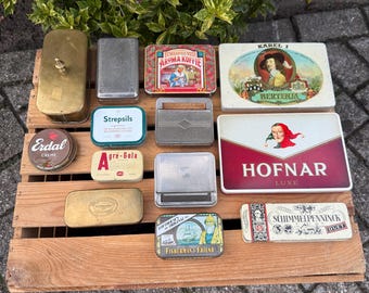 Vintage Metal Tins, Hofnar Bertema Karel I Aroma Koffie Boxes, Dutch Advertising Containers, Collectible Tin Decor, Retro Storage Cans