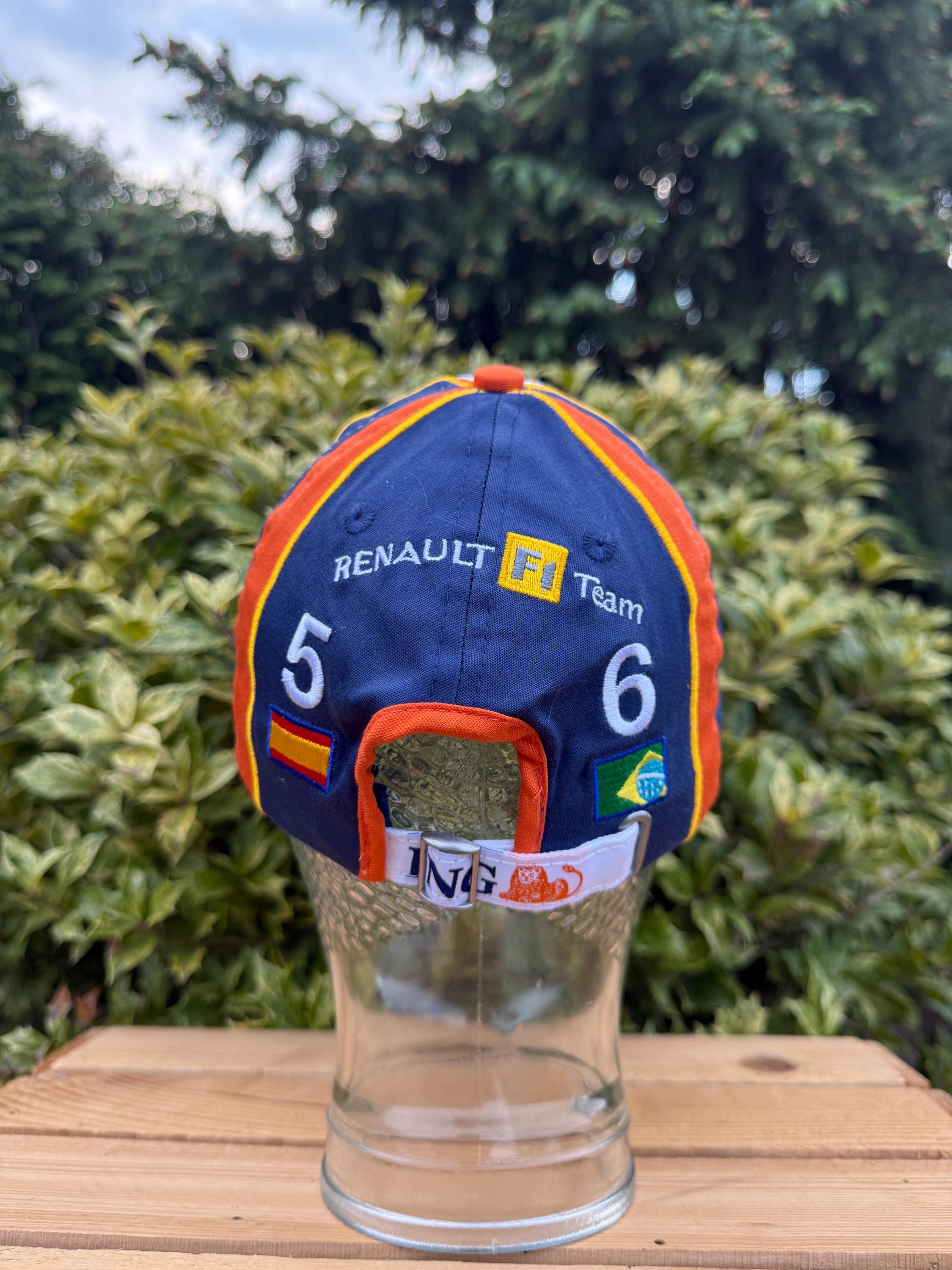 Vintage Renault Formula 1 Cap, Signed by Nelson Piquet Jr