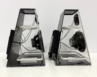スピーカー・ウーファー CLEO AUDIO SPEAKERS by CICENA Vintage Cicena Cleo Neon Speakers, 1980s Music-activated