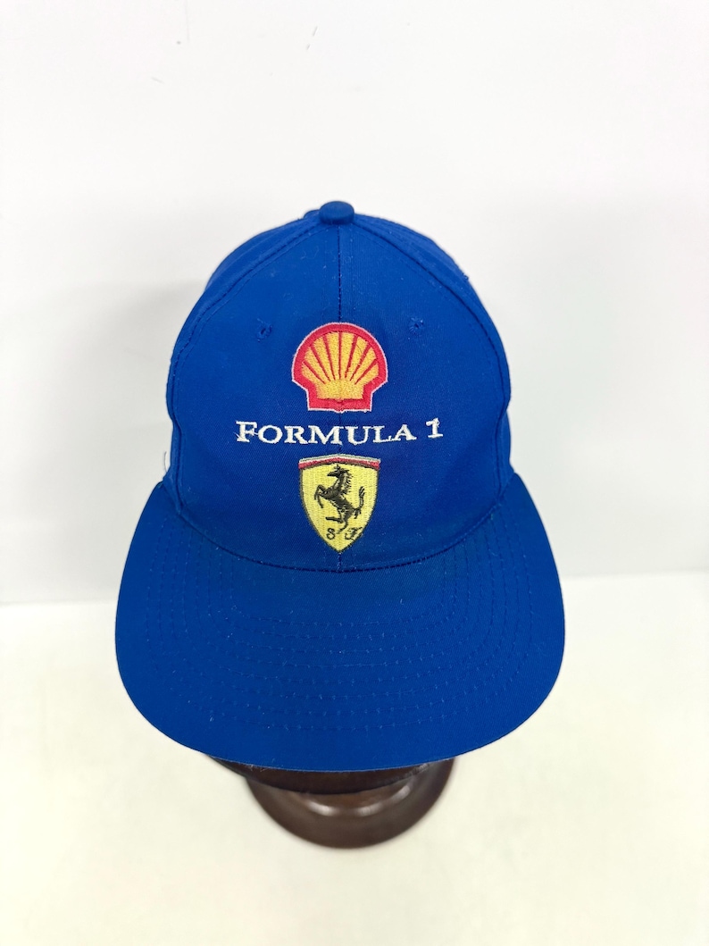 Shell Sponsor Formula Vintage Ferrari Formula 1 Cap, Red Shell Sponsor Hat, Rare F1 Racing ...