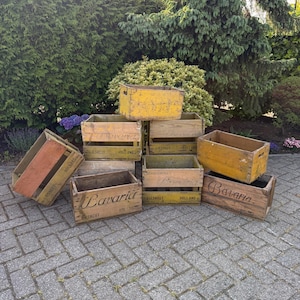 Vintage Bavaria Beer Crates, Wooden Dutch Brewery Box, Rustic Lieshout Storage, 1960s Bar Decor, Antique Industrial Display