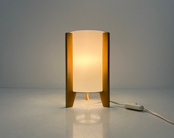 Ikea Table Lamp, Vintage Japandi Interior, Typ Porfylit, Minimal Design Light, Glass and Wood , Interior Gift Idea