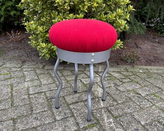 Vintage Ikea Vilmar Red Chair, Red Colour Minimalist Chair Post