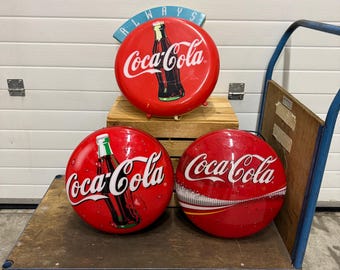 Vintage Coca Cola Light Sign, Classic Logo Advertising Lamp, Delicious & Refreshing, Mancave Homebar Decor Gift