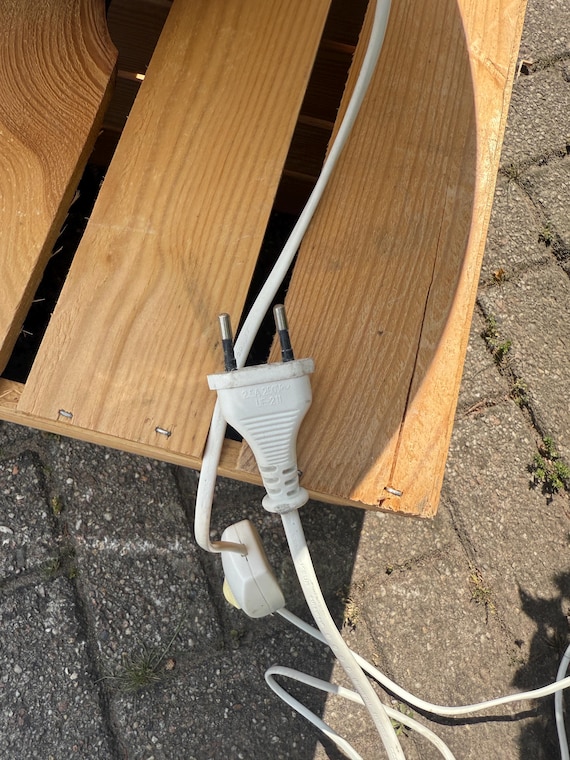 Vintage IKEA Jonisk Floor Lamp and Hocker, 2 in 1 Stool Seat