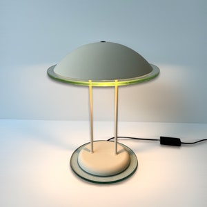 Vintage Herda Table Lamp, Postmodern Desk Light, Space Age Design Interior, Sustainable Materials, 1980s Home Decor Gift